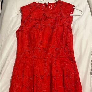 Red floral eyelet Nanette Lepore size 0 in great condition